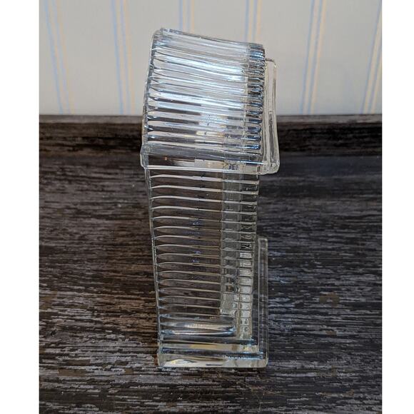 Godinger Crystal Quartz 24 % Crystal Battery Operated Mantel Clock - Picture 4 of 5